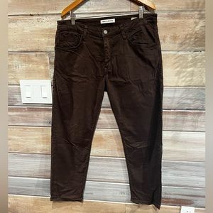 Mavi Jeans Zach Straight Leg in Chocolate Brown size 36/28